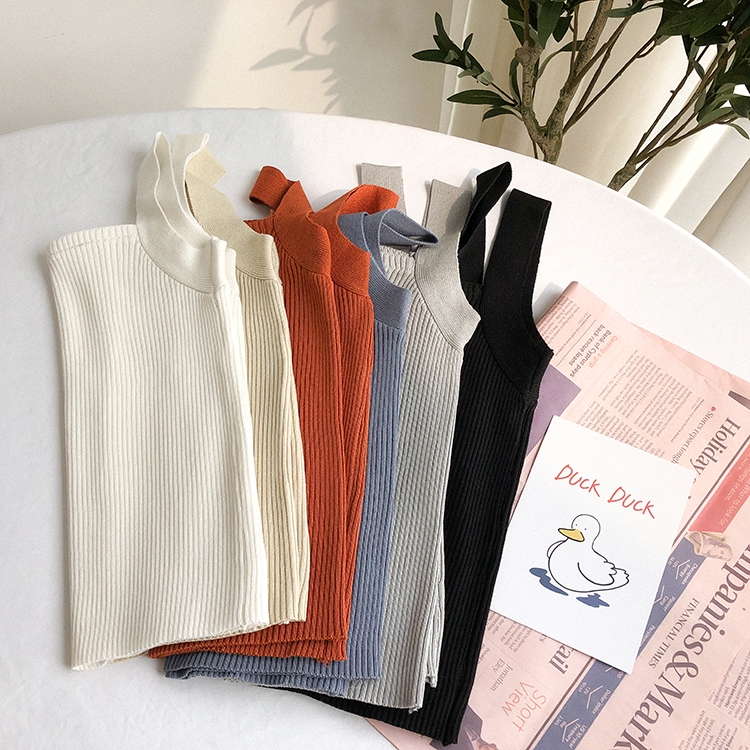 SUXI Áo len không tay phong cách Hàn Quốc trẻ trung dành cho nữ