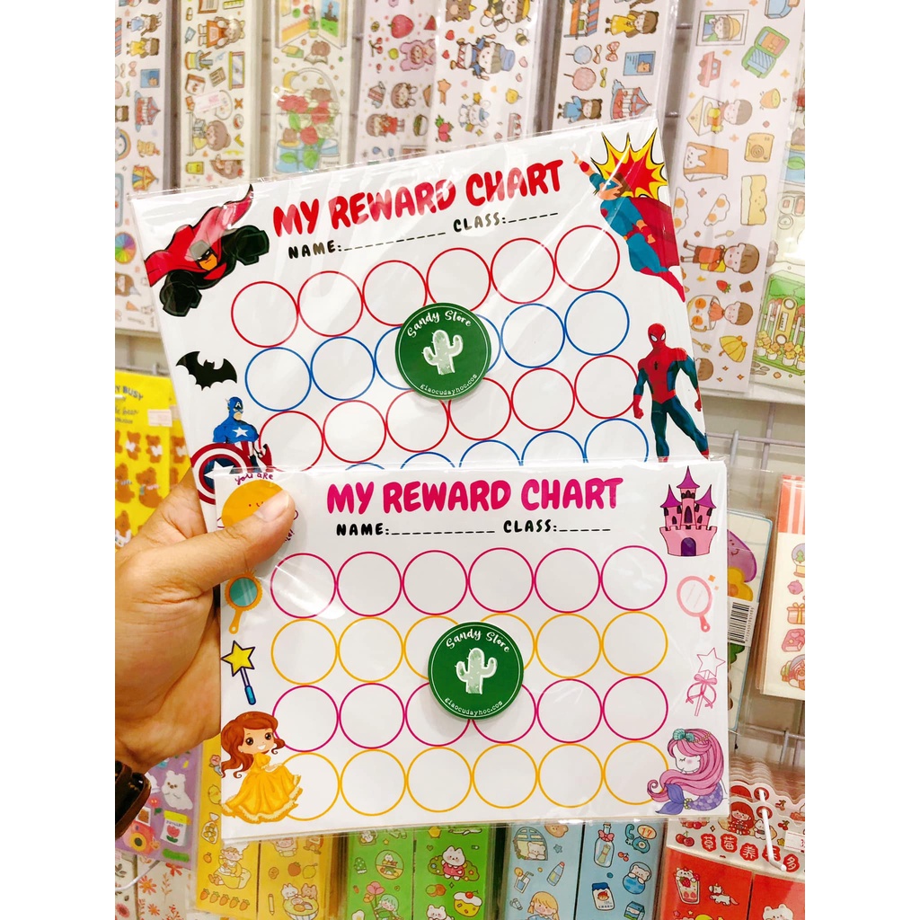 PHIẾU TÍCH ĐIỂM STICKER - REWARD CHART