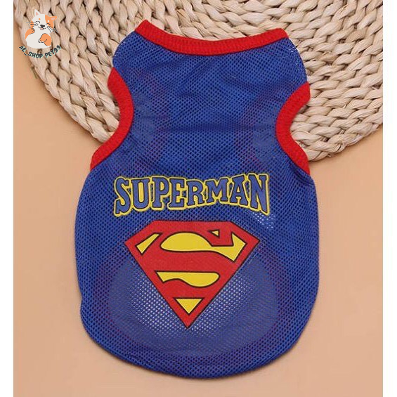 Áo ba lỗ lưới hoạt hình cho chó mèo thú cưng