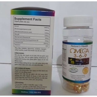VIÊN UỐNG OMEGA 369 ( HỘP 100 VIÊN)