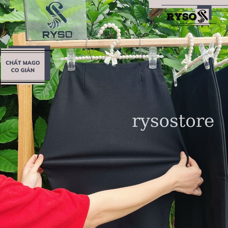Chân váy công sở chữ A xẻ tà chất mango cao cấp siêu thanh lịch nhẹ nhàng cho nữ nhiều mẫu