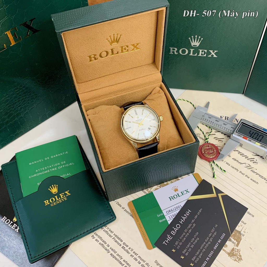 Đồng hồ nam Rolex mặt tròn classic dây da cao cấp bảo hành 12 tháng DH507 ngoctrinh109 | BigBuy360 - bigbuy360.vn