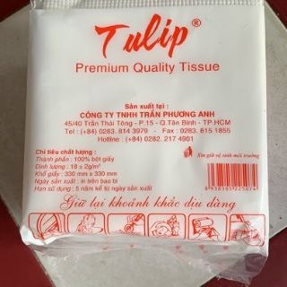 Khăn giấy vuông Tulip