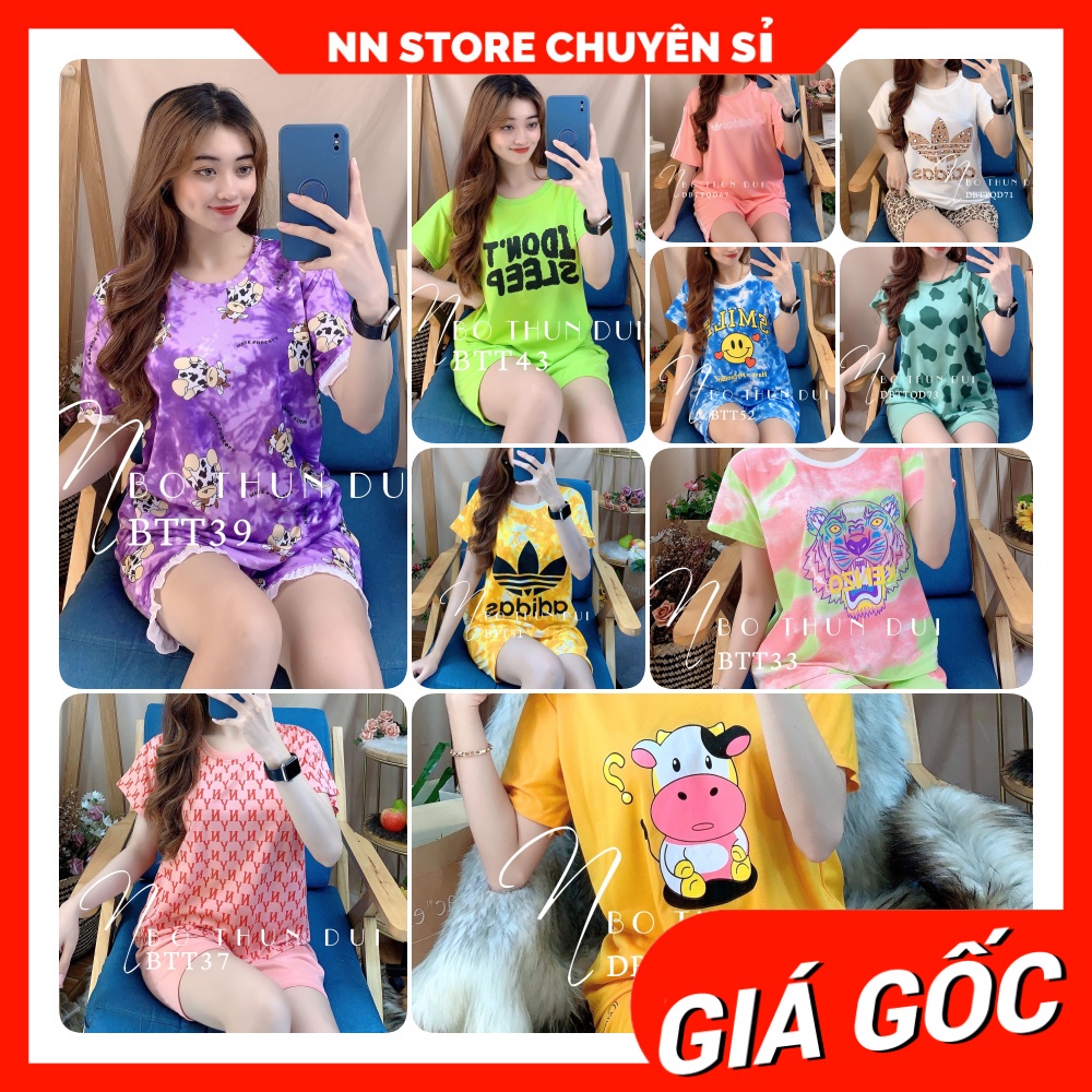 Đồ bộ thun đùi in hình tổng hợp ⚡Ảnh thật⚡ Đồ bộ nữ ⚡ Đồ bộ mặc nhà