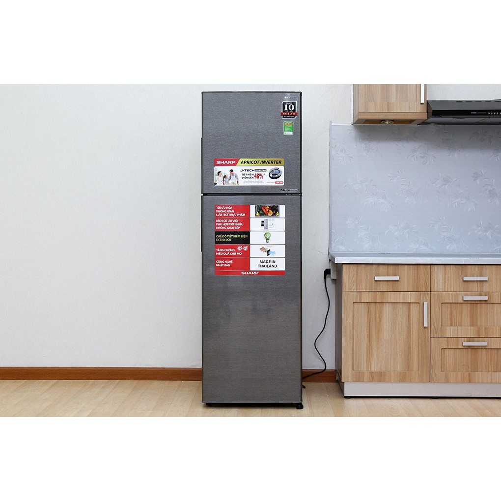 Tủ lạnh Sharp SJ-X281E-DS/SL, 271 lít, Inverter (shop chỉ bán hàng trong tp hồ chí minh)
