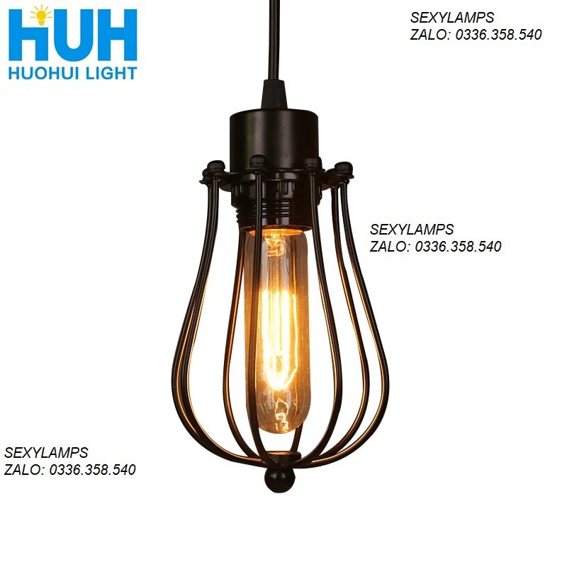 ĐÈN TRANG TRÍ QUẢ BẦU CHẤT LIỆU SẮT SƠN TĨNH ĐIỆN (TẶNG BÓNG LED)