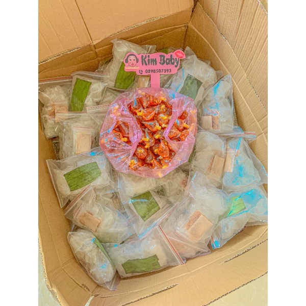 Bánh tráng phơi sương muối nhuyễn sate hành phi .