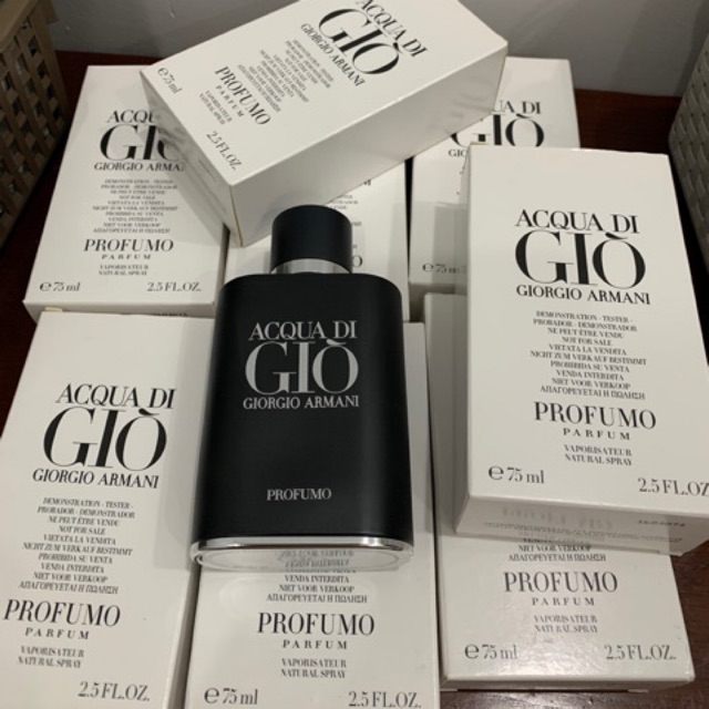 HOT [FreeShip] NUOC HOA CHINH HANG Nước hoa nam Acqua di Gio Profumo tester 75ml  (giò đen parfume)