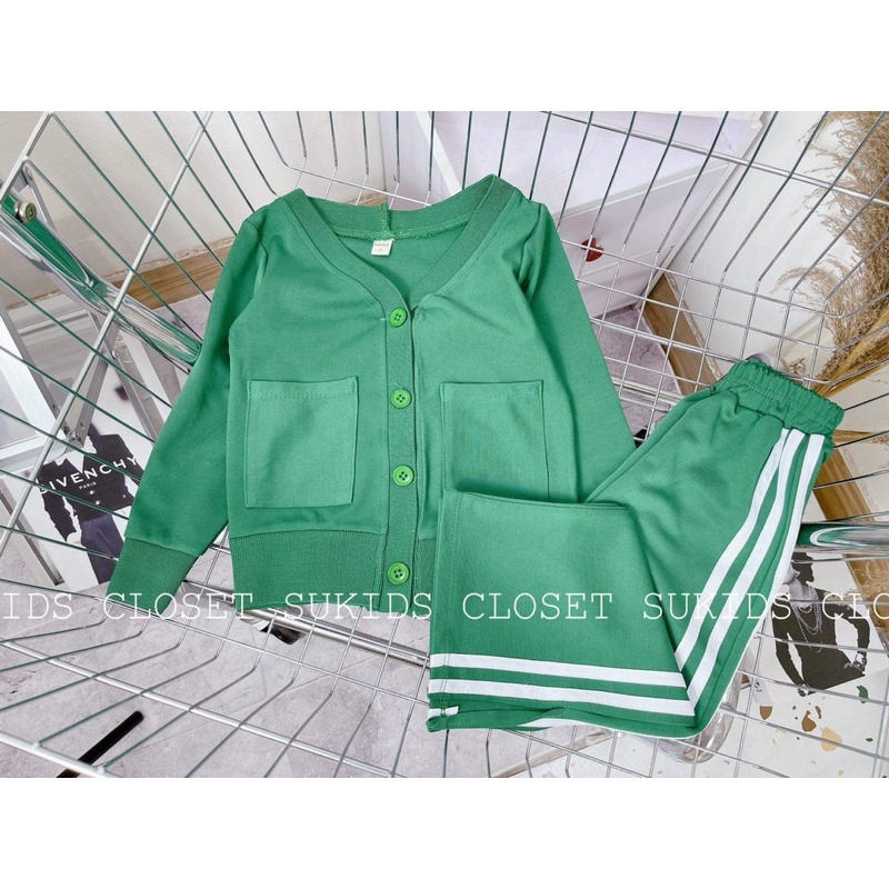 Set áo khoác quần xuông số 16 cho bé gái