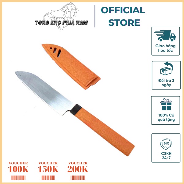 Dao bếp gọt trái cây - dụng cụ nhà bếp có vỏ bọc bảo vệ - dao siêu bén