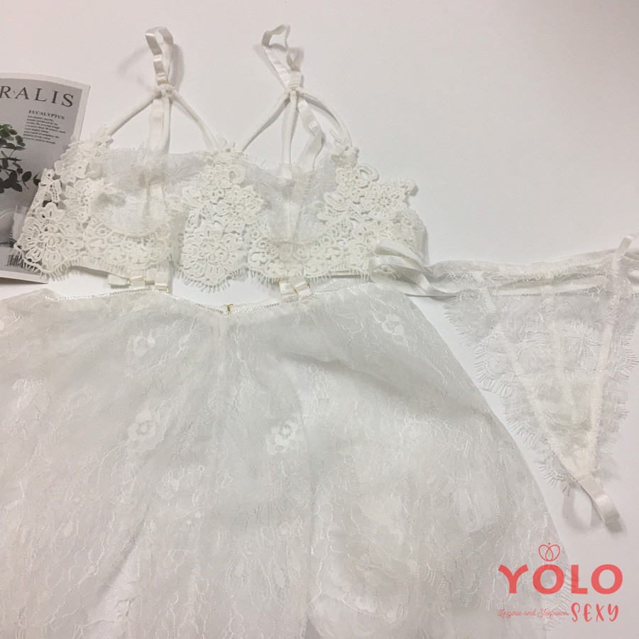 Váy Ngủ Ren Sexy Hở Bụng Gợi Cảm CP03 | BigBuy360 - bigbuy360.vn