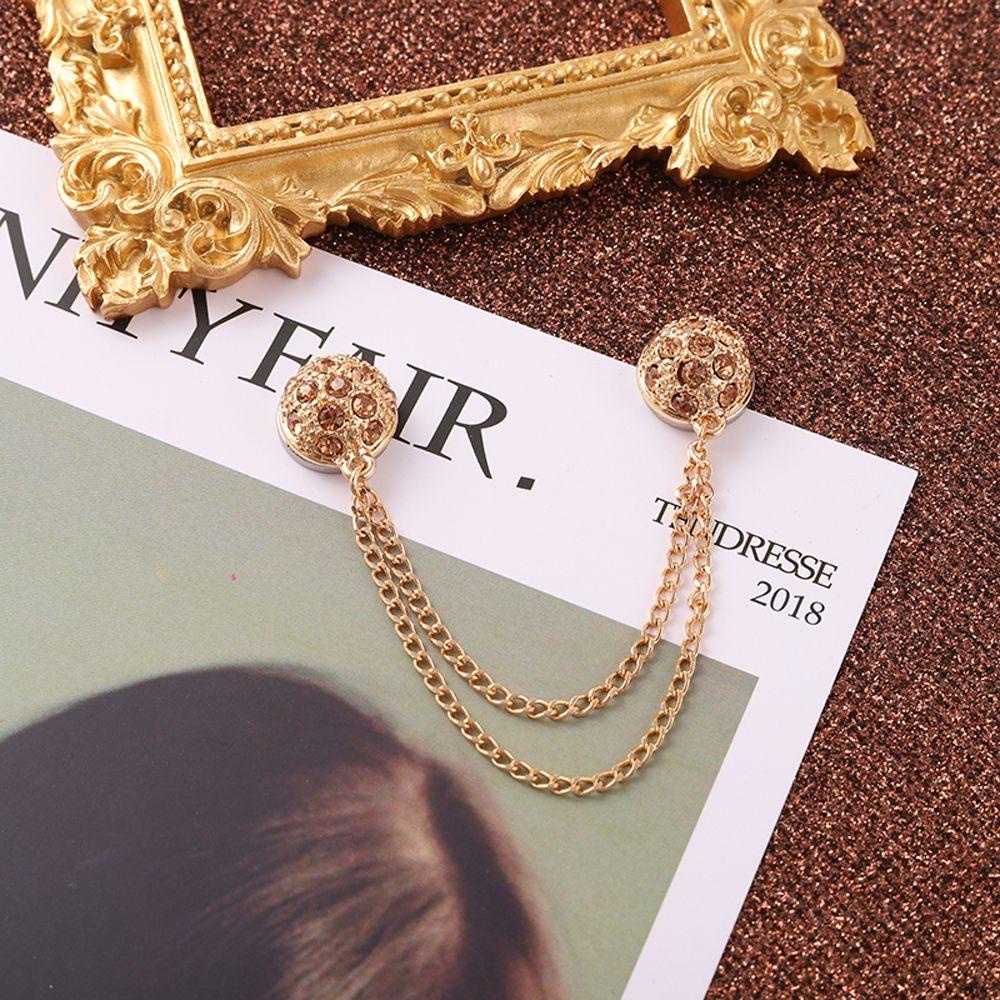 SOMEDAYZL Trâm Cài Khăn Choàng Chống Trượt Hình Cỏ Bốn Lá Đính Tua Rua Sang Trọng Cho Nữ