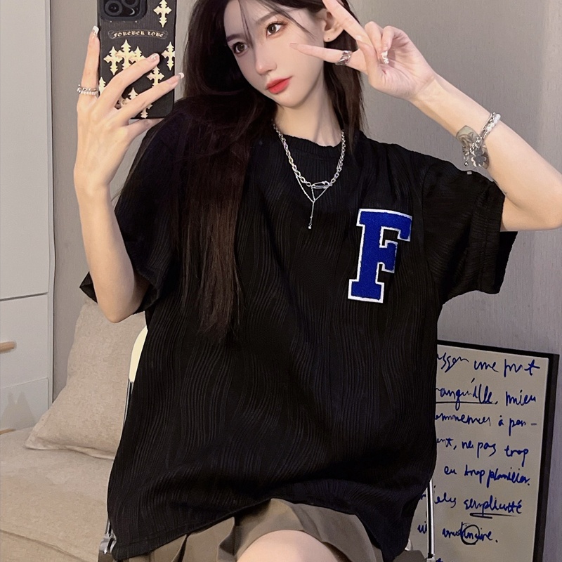 Áo thun SUXI ngắn tay cổ tròn màu sắc đơn giản thời trang mùa hè dành cho nữ