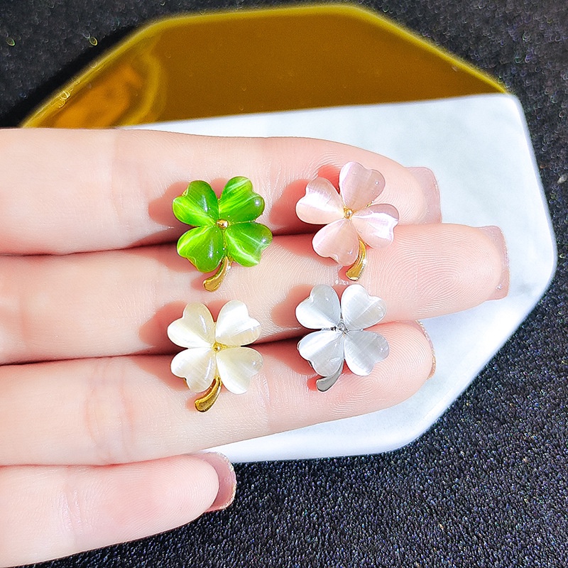 4 Màu Opal Ghim cỏ bốn lá Đề nghị đặc biệt（5 kiểu để lựa chọn）