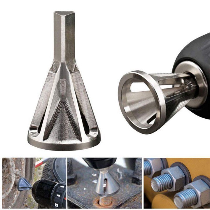 PHỤ KIỆN MŨI KHOAN, TIỆN VÁT MÉP NGOÀI BULON, chuyên dùng cho Đai ốc bị hỏng hoặc gỉ sét ren ngoài. TH131