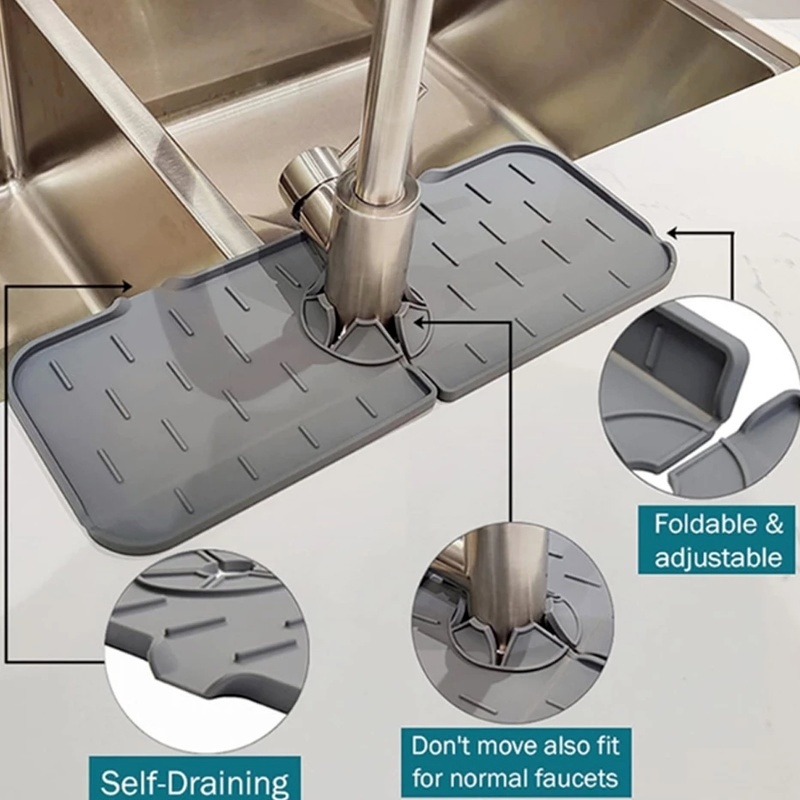 Miếng Silicone Gắn Vòi Nước Bồn Rửa Chén Sáng Tạo