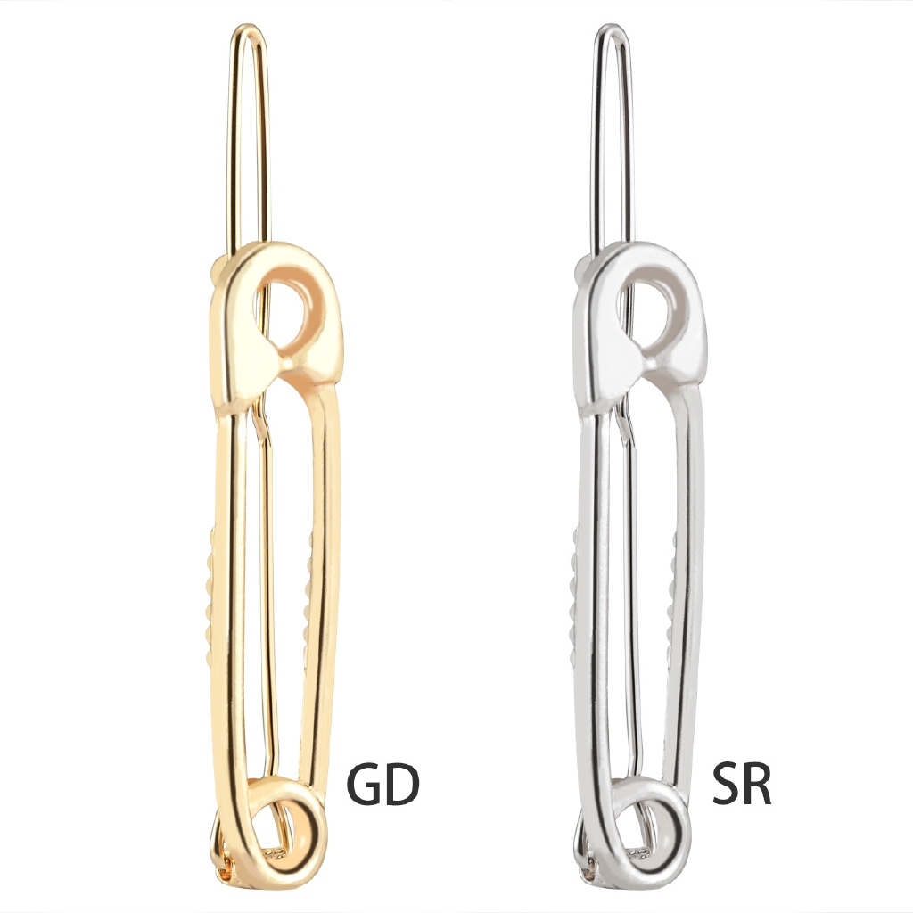 Kẹp ghim tóc màu vàng/bạc đơn giản cá tính