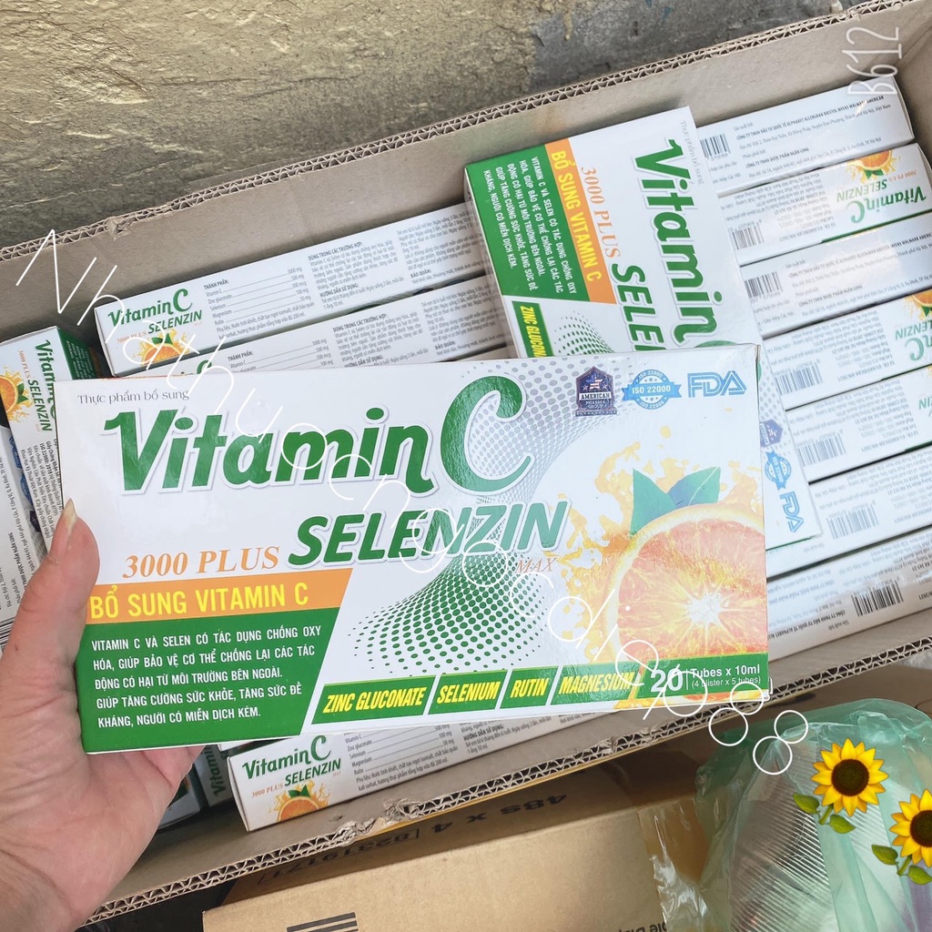 Vitamin C 3000mg Plus Selenxin Max - Bổ sung Vitamin C, rutin, zin C giúp tăng cường sức đề kháng cho trẻ