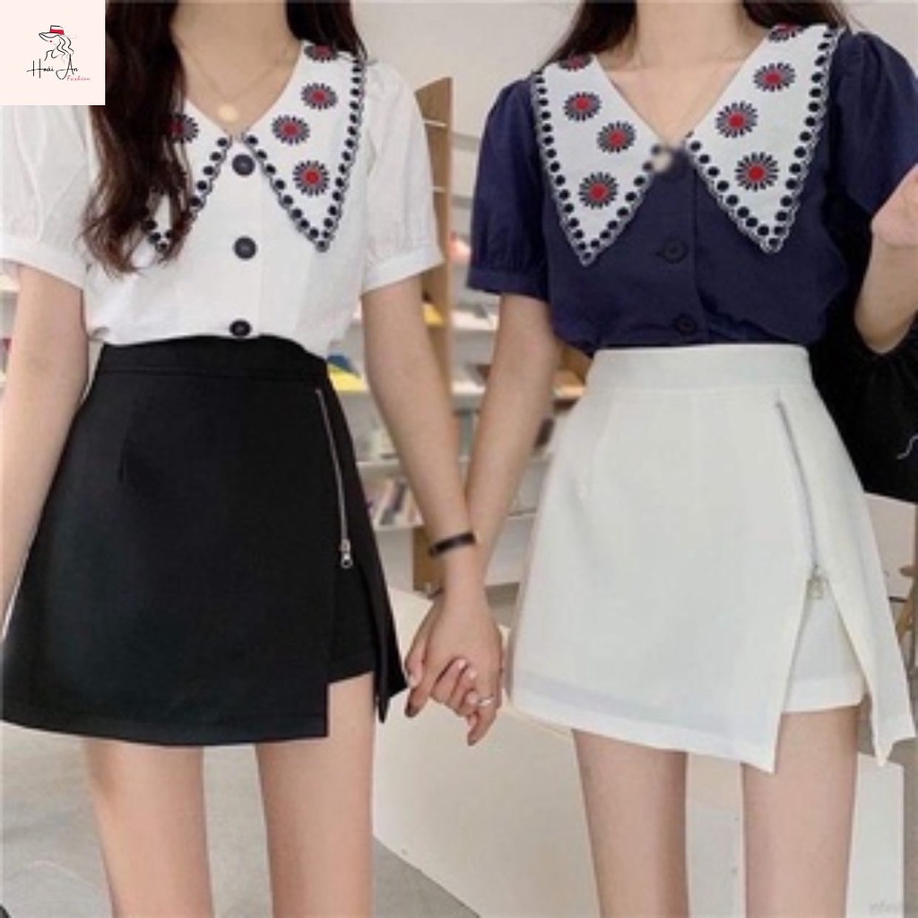 Quần váy a mix khoá lệch cá tính 222