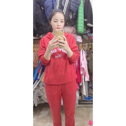 Bộ nỉ da cá size đại cho bé gái hàng VNXK