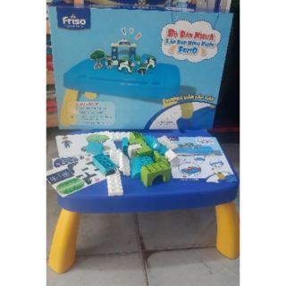 Bàn xếp hình lắp ghép lego friso