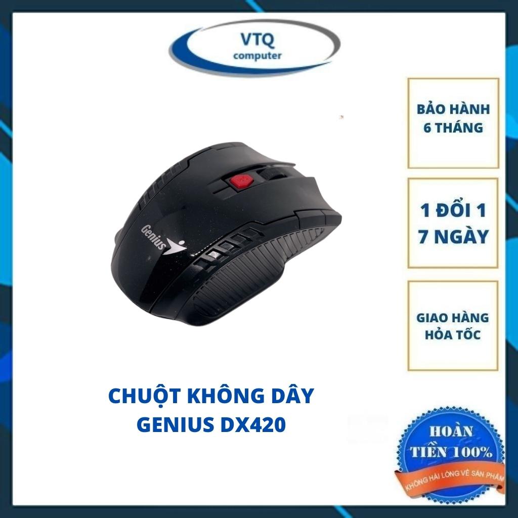 Chuột không dây GENIUS DX420 thiết kế nhỏ gọn tặng kèm pin TC BEST hàng chính hãng