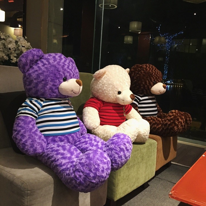 Gấu teddy khổ 1m2 cao 1m