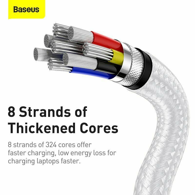 Cáp sạc Baseus Type C 100W, Cáp sạc siêu nhanh 100W Baseus Cafule Series Metal Data Cable Type C to Type C