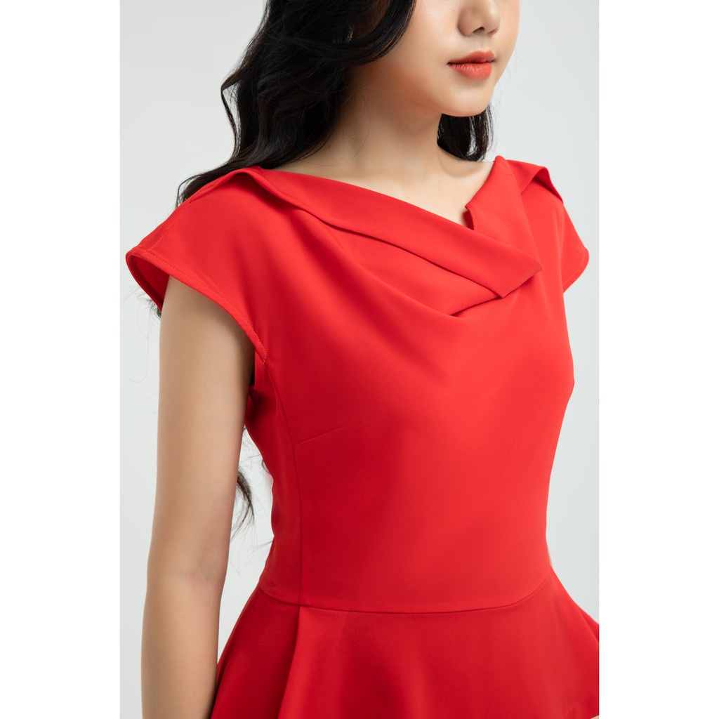 Áo sơ mi peplum cổ đổ nữ thiết kế IVY moda MS 16M5651