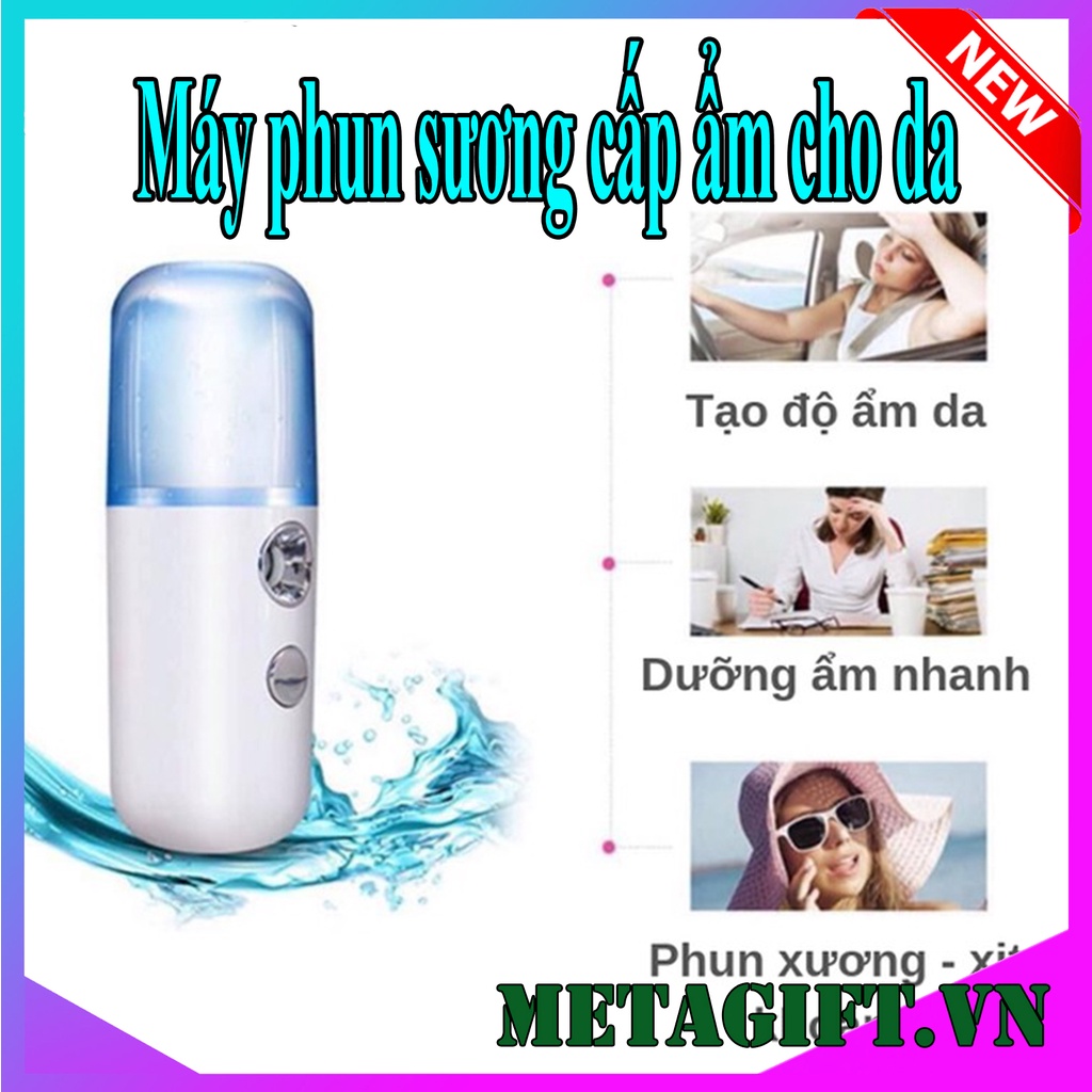 Máy phun sương tạo độ ẩm bình xịt khoáng nano xông chăm sóc cho da mặt cầm tay mini