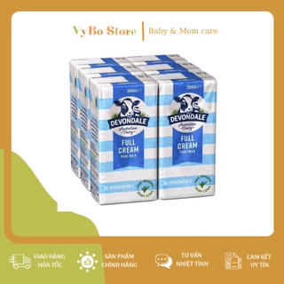 Sữa Devondale nguyên kem nội địa Úc - thùng 24 hộp 200ml (date 8-9/2021)