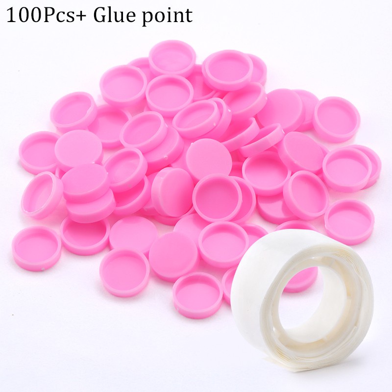 Set 100 Cốc Nhỏ Giọt Keo Dán Lông Mi Tiện Lợi