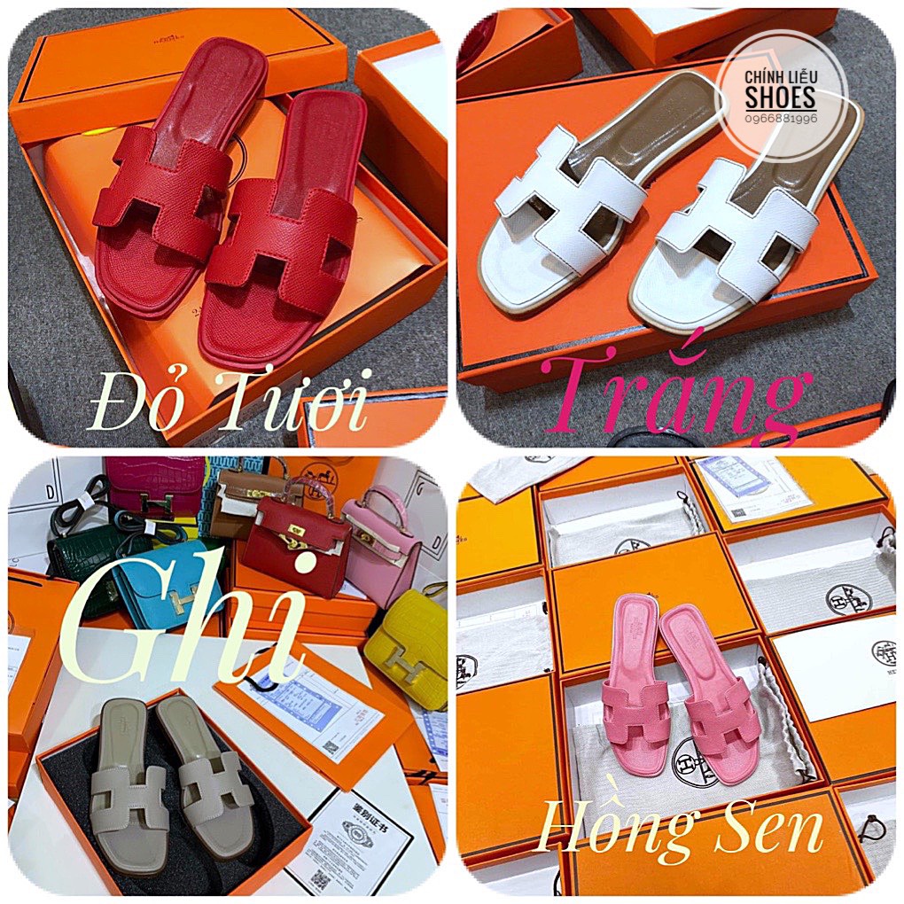 Dép chữ h da sần cao cấp 18 màu