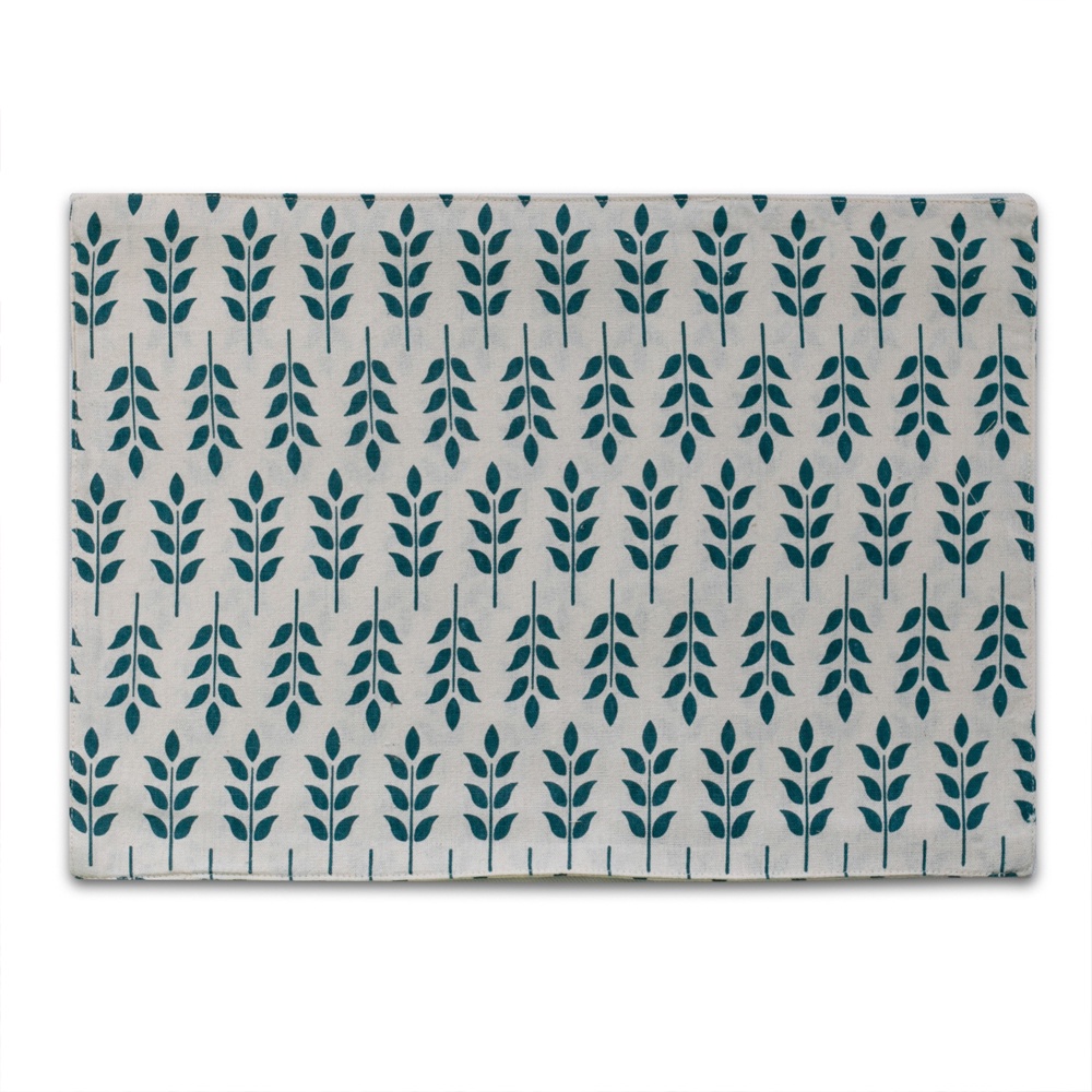 Khăn Trải Bàn Vải Cotton Họa Tiết Lá Xanh Nhiều Kích Cỡ