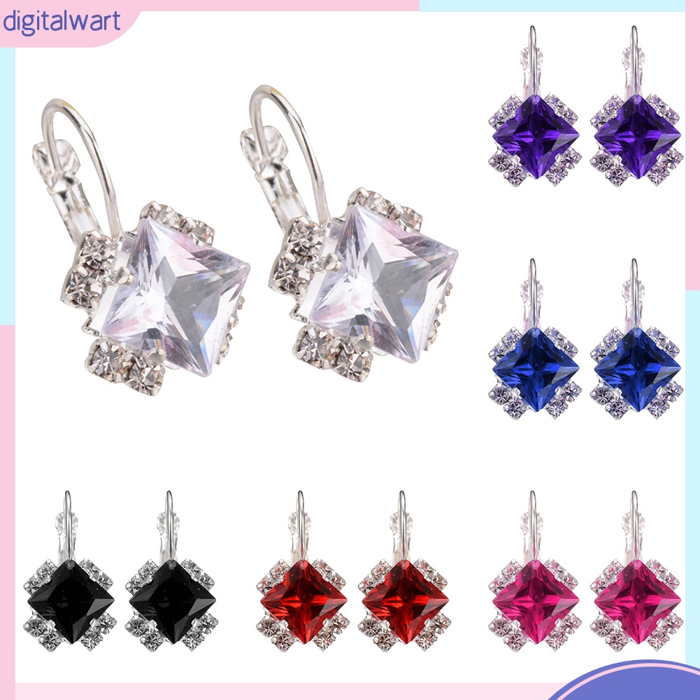 Khuyên Tai Nữ Trang Đính Đá Pha Lê Tạo Hình Độc Đáo