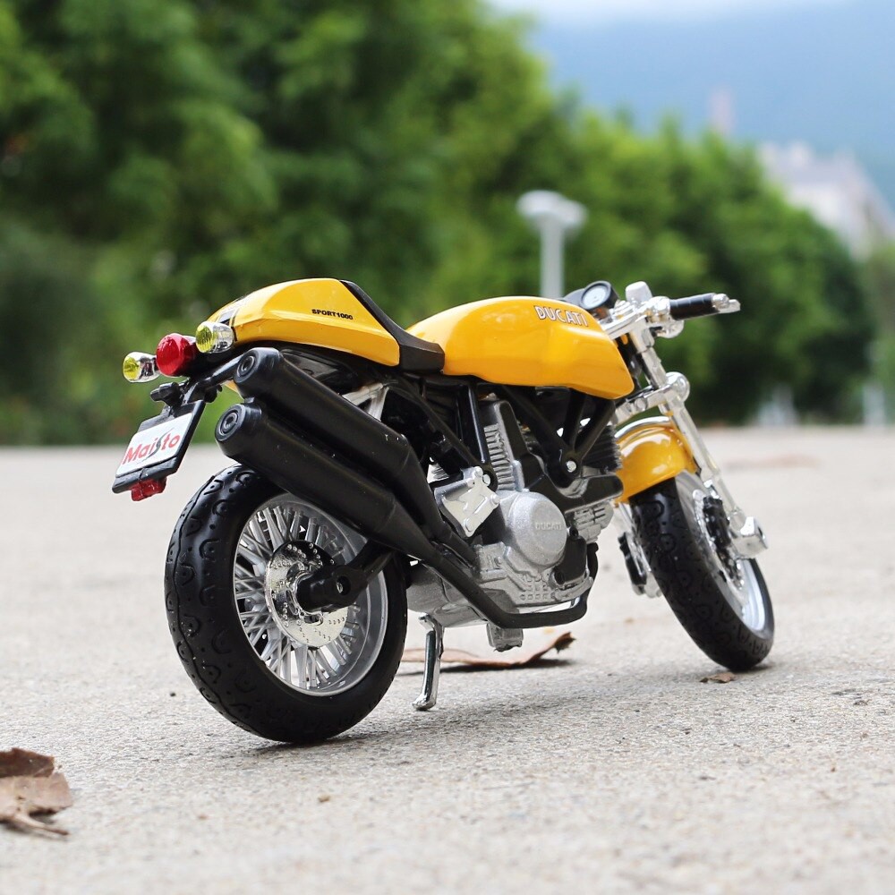 MÔ HÌNH XE MOTO Ducati Sport 1000 YELLOW | MAISTO tỷ lệ 1:18