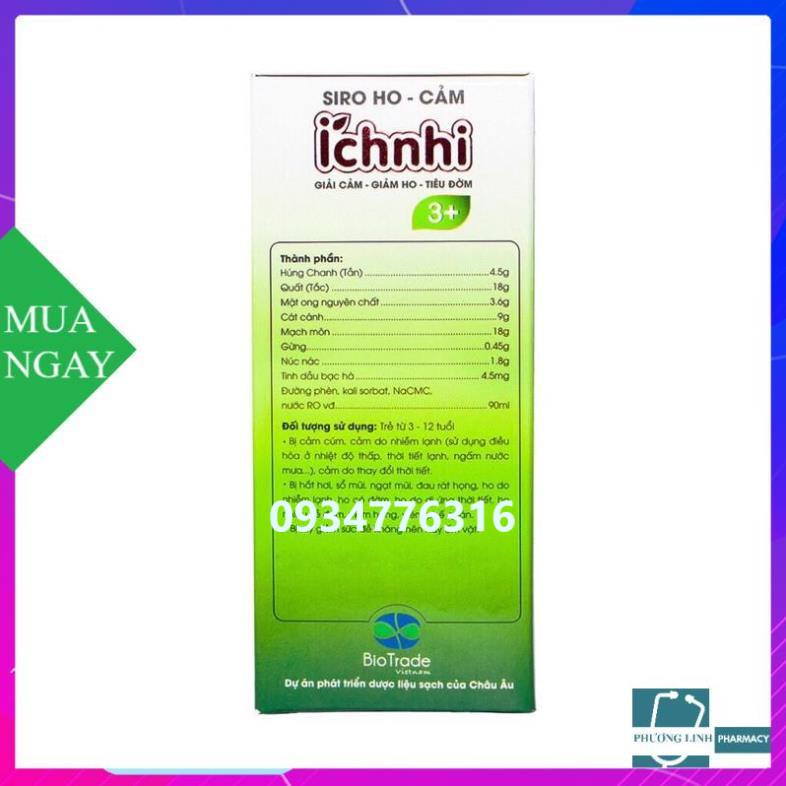 Siro ho cảm Ích Nhi 3+