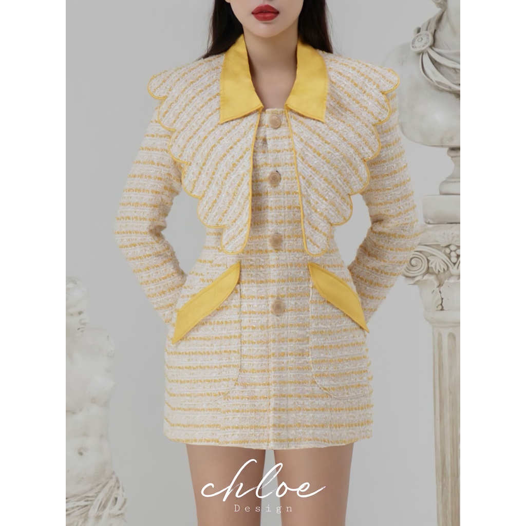Set dạ Helen Dress 20 - Chất liệu Tweed - Có thể thay đổi màu và đặt may theo số đo riêng