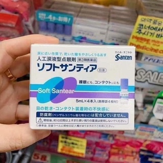 Nước nhỏ mắt nhân tạo santen nhật bản hộp 4 lọ