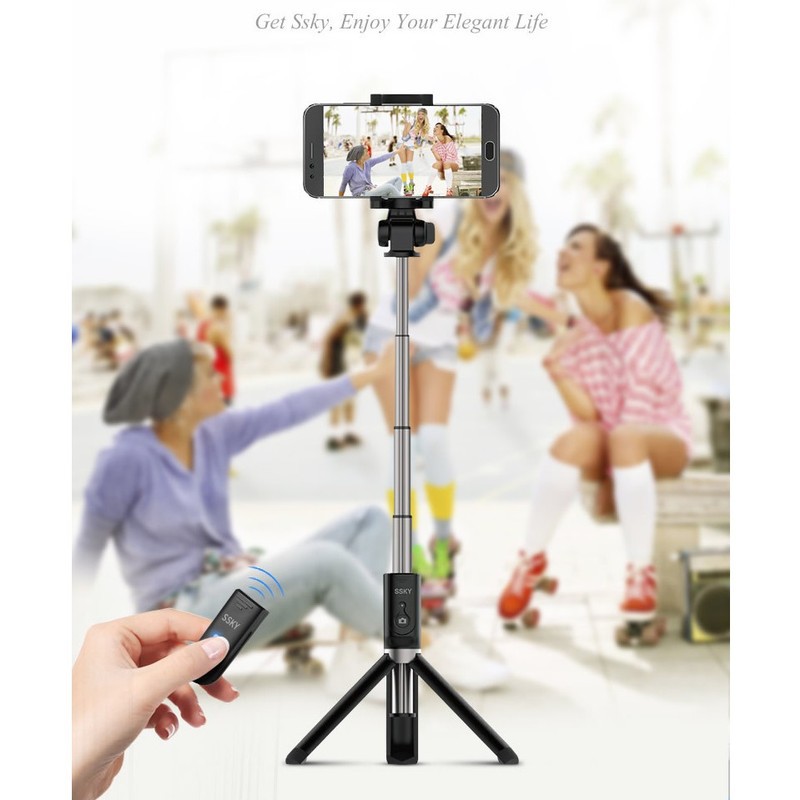 Gậy Chụp Ảnh Tự Sướng Bluetooth 3 Chân Đa Năng – Tripod – Chụp Hình Selfie xt02