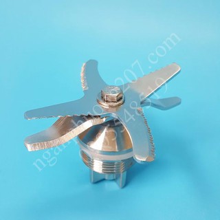 Lưỡi dao máy xay sinh tố  công nghiệp 4 chấu, răng cưa, chân dao 20mm