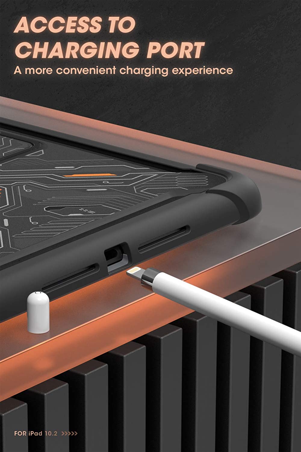 Ốp Máy Tính Bảng SUPCASE Mumba Tích Hợp Bảo Vệ Màn Hình Và Giá Đỡ Bút Cảm Ứng Cho iPad 10.2 Thế Hệ Thứ 7/8 | BigBuy360 - bigbuy360.vn