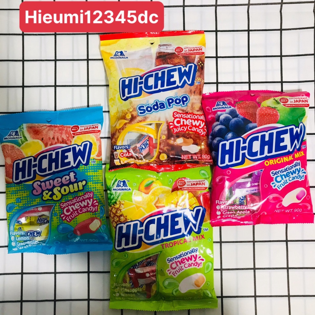 GÓI KẸO DẺO HI CHEW TRÁI CÂY 90G