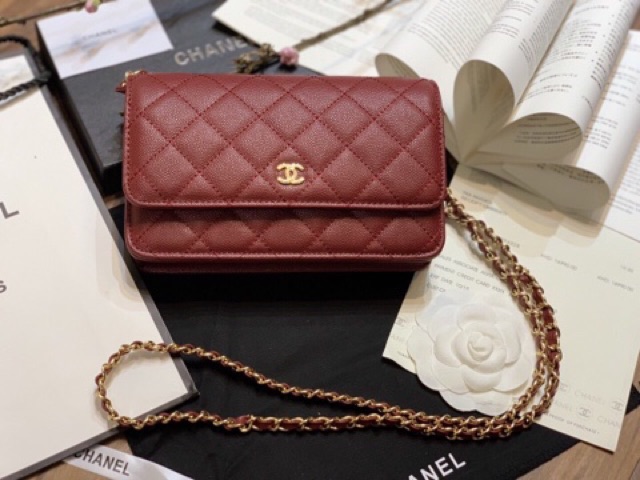 Túi woc katun da hạt Da thật  Size 19