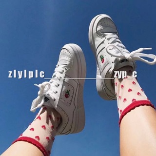 SẴN SIZE 37 GIÀY ULZZANG TRÁI DÂU TRẮNG