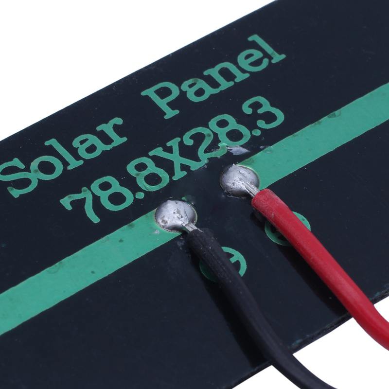 Tấm pin năng lượng mặt trời 0.2W 2V polycrystalline silicon đỏ và đen