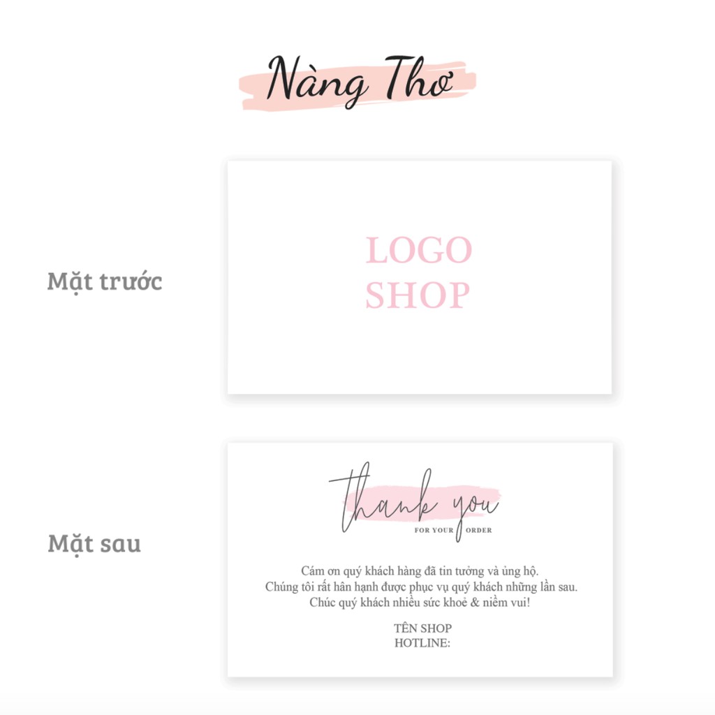 500 THANK YOU CARD_NAMECARD_DANH THIẾP THEO YÊU CẦU_THIẾT KẾ NÀNG THƠ