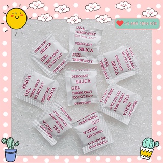 Combo 50 túi hút ẩm ( gói chống ẩm )  bỏ quần áo ,thực phẩm loại 1g