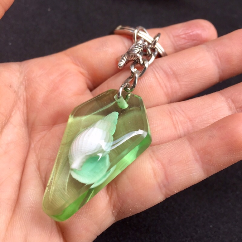 Móc khoá Ốc thật handmade Lilande