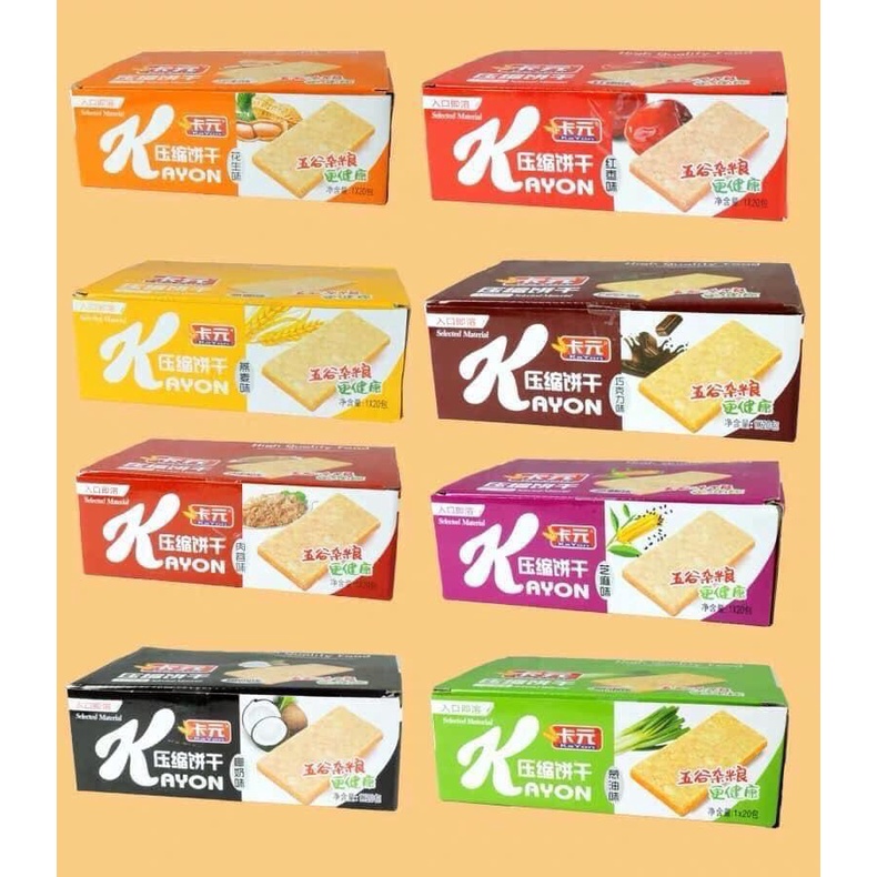Lương Khô Kayon (Mix Các Vị) HỘP/900g / 20 cái